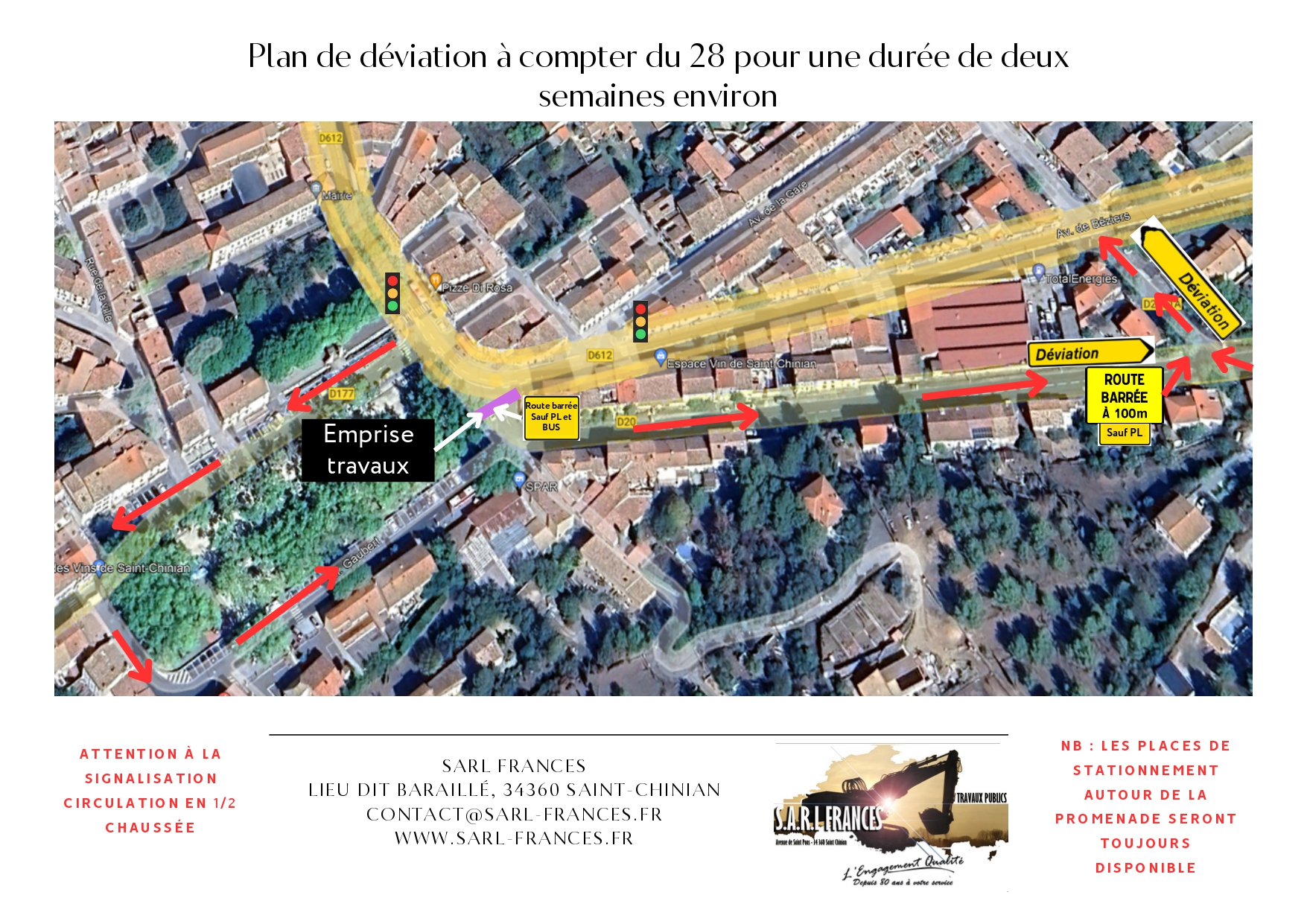 Plan De Deviation A Compter Du Mars